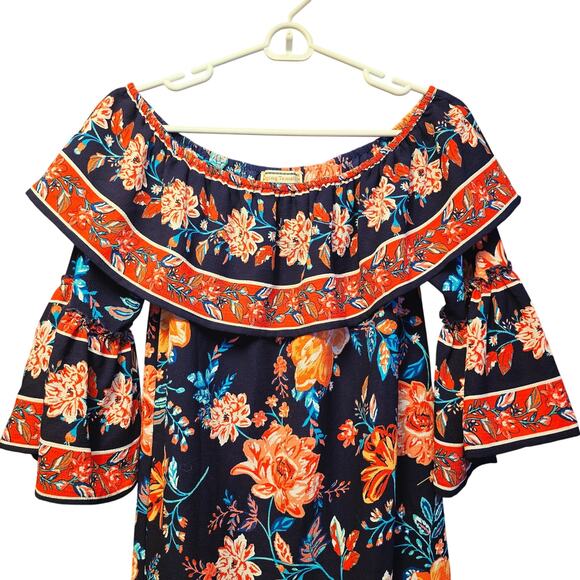 Flying Tomato rose floral off shoulder dress floral romance - Picture 5 of 7